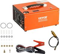 VEVOR Compresseur PCP 30Mpa/4500PSI Compresseur d'air 0,5L DC12V & AC120V Compresseur submersible Pompe à air y compris tuyau haute pression de 8 mm avec raccord rapide Pinces de batterie Ouate filtra