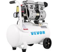 VEVOR Compresseur silencieux 25 L, Compresseur silencieux sans huile 750 W, Compresseur d'air sans huile 60 dB, Compresseur d'air comprimé, chaudière d'air comprimé silencieuse 165 L / min de volume d
