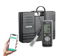 VEVOR Compteur d'Oxygène Dissous Plage de Mesure 0,0-50,0 MG/L, Kit de Test d'Oxygène Dissous Portable avec Câble d'Électrode 4 m, Transfert de Données Bluetooth/USB, Stockage de 750 Données, Bassin