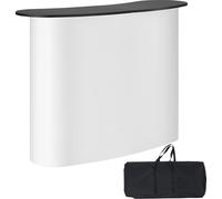 VEVOR Comptoir d'exposition portable Comptoir d'exposition, 1300 x 465 x 950 mm Stand d'exposition Support de comptoir, Table de bar de promotion au détail pliable, Podium pop-up avec étagère de range