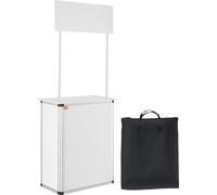 VEVOR Comptoir d'exposition portable Comptoir d'exposition, 785 x 380 x 1815 mm Support de comptoir d'exposition, Table de bar de promotion au détail pliable, Stand d'exposition de réception avec étag