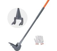 VEVOR Concasseur de palettes 137,2cm Lève-lattes 907kg de capacité de charge Barre de démolition Q235 en acier au carbone et levier avec gants Pallet Buster Construction universelle