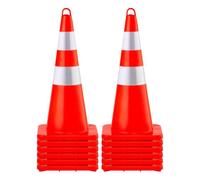 Cône de Signalisation Cône de Chantier Réfléchissant 12PCs Hauteur 73 cm