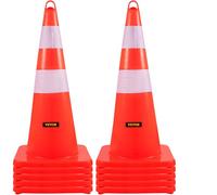 Cônes de sécurité VEVOR cônes de circulation 10x28 "colliers réfléchissants orange cônes de route