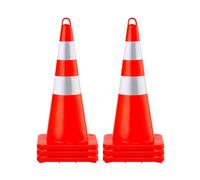 Cônes de sécurité VEVOR cônes de signalisation 6x28 "colliers réfléchissants orange cônes de route