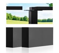 VEVOR Connecteur pour Garde Corps à Câble, Lot de 2, Raccord Invisible pour Rampe d'Escalier de Balcon Rectangulaire, en POM, Forme Plate, pour Utilisation Intérieure, Extérieure, Terrasse, Noir Mat