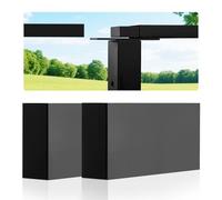 VEVOR Connecteur pour Garde Corps à Câble, Lot de 2, Raccord Invisible pour Rampe d'Escalier de Balcon Rectangulaire, en POM, Forme Plate, pour Utilisation Intérieure, Extérieure, Terrasse, Noir Mat