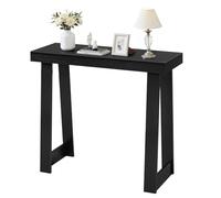 VEVOR Console d’Entrée 91,5 cm de Long, Table Console Moderne, Table d'Appoint Rectangulaire en Bois, Bout de Canapé Étroit et Long, Meuble de Rangement pour Couloir, Chambre, Salon, Vestibule, Noir