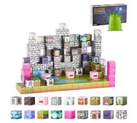 VEVOR Construction Magnétique Enfant 100 PCS Blocs de Construction Magnétiques, Jouets Sensoriels Montessori STEM à Empiler pour Cadeau d'anniversaire, de Noël, Les Garçons et Filles de 3 Ans et Plus