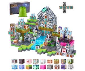 VEVOR Construction Magnétique Enfant 100 PCS Blocs de Construction Magnétiques, Jouets Sensoriels Montessori STEM à Empiler pour Cadeau d'Anniversaire, de Noël, les Garçons et Filles de 3 Ans et Plus