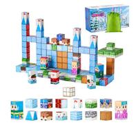 VEVOR Blocs de Construction Magnétiques Enfant 150 PCS Château Glacier à Empiler