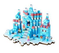 VEVOR Construction Magnétique Enfant 150 PCS Blocs de Construction Magnétiques, Château Glacier, Jouets Sensoriels Montessori STEM Empiler pour Cadeau Anniversaire, Noël, Garçons, Filles 3 Ans et Plus