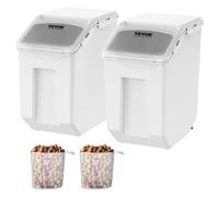 VEVOR Conteneur de Riz Boîte de Conservation Alimentaire Hermétique 2 x 15 L