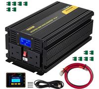VEVOR Convertisseur à Onde Sinusoïdale Modifié, 3000W DC12V à AC240V Onduleur en Alliage d'Aluminium avec Télécommande LCD, Transformateur de Tension pour Appareils Électriques Voiture Ordinateur