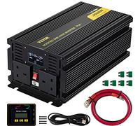 VEVOR Convertisseur à Onde Sinusoïdale Modifié, 3000W DC24V à AC240V Onduleur en Alliage d'Aluminium Robuste avec Télécommande LCD, Transformateur Tension pour Téléphone Télévision Ordinateur Camion