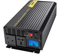 VEVOR Convertisseur Pur Sinus, DC 12V à AC 240V Convertisseur de Tension, 2000W LCD et Télécommande Onduleur à Onde Sinusoïdale Pure, Protection de Sécurité Complète Transformateur Appareil Électrique