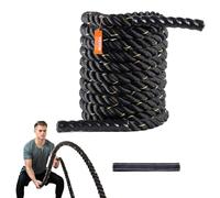 VEVOR Corde de Combat, 38 mm, Corde d'entraînement en Polyester, 9,1 m, équipement d'exercice Lourd pour la Salle de Gym à Domicile, entraînement de Force de Base, renforcement Musculaire, Fitness