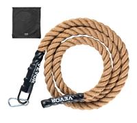 VEVOR Corde d'Escalade de Gym 38,1 mm x 3,05 m, Corde à Grimper avec Capacité de 227 kg, Corde de Jute pour Fitness et Musculation Robuste, Cordage d’Entraînement en Salle de Sport et à Domicile
