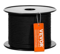 VEVOR Corde en nylon tressé, 5 mm x 76,2 m, corde d'escalade en plein air, 32 brins, résistance à la rupture de 3,20 kN, corde de gréement d'arboriste pour randonnée, camping, balançoire, sauvetage