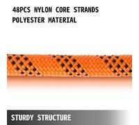 VEVOR corde polyester double tressage 9/16" x 200ft : traction 1100LBS, haute résistance, voile - robuste 0.5in 8000lbs