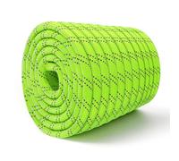 VEVOR Corde Polyester Double Tresse 19,1 mm x 67 m, Corde Tressée 26 Brins | pour Élagage, Travaux sur Arbres, Traction, Balançoire, Tirage, Levage et Extérieur, Résistance à la Rupture 8800 kg, Verte