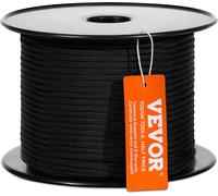 VEVOR Corde tressée en nylon, 3/16 pouce x 250 pieds, 32 brins, 720 livres de résistance à la rupture, corde d'escalade en extérieur, corde d'élagage pour la randonnée en falaise, le camping, la balan