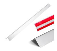 VEVOR Cornière Protection d'Angle Murale en Acier Inoxydable 50 x 50 x 1217 mm Lot de 10 Angle 90° avec Ruban Adhésif, Protection Contre les Chocs pour Mur de Salon, Cuisine, Bureau, Espaces Publics