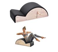 VEVOR Correcteur de Colonne Vertébrale Pilates, Arc Pilates en Bois d'Hévéa, Accessoire d'Entraînement de Yoga, Exercices de l'Équilibre, de l'Étirement et Renforcement du Tronc, pour Gym Domicile