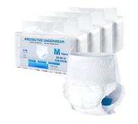 VEVOR Couche Culotte Adulte, Taille M, Sous-vêtements de Protection d'Incontinence Jetables Hautement Absorbants Anti-fuite pour Hommes Femmes, avec Indicateur d'Humidité, 64 Pièces (4 Paquets de 16)