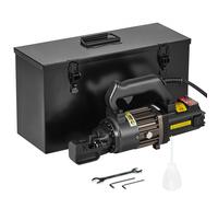 VEVOR Coupe-barres Hydraulique Électrique Portable Diamètre de Coupe Jusqu'à 4-16 mm Outil de Coupe de Barres d'Armature en Acier Haute Puissance 1000 W avec Accessoires Riches, Bidon d'Huile, Noir
