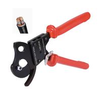 VEVOR Coupe Câble à Cliquet, Pince Coupe Câbles avec Lames en Acier à Ressort et Poignées Revêtues de PVC, pour Fils Cuivre-Aluminium jusqu'à 300 mm² 600 MCM, avec Bouton à Dégagement Rapide