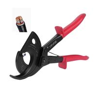 VEVOR Coupe Câble à Cliquet, Pince Coupe Câbles avec Lames en Acier à Ressort et Poignées Isolées, pour Fils en Cuivre Aluminium Capacité jusqu'à 400 mm² Électricien, avec Bouton à Dégagement Rapide
