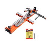 VEVOR Coupe Carreaux Manuel 1200 mm, Coupe Carrelage avec Base à Ressort pour Céramique, Sols et Murs, Guide d'Angle Réglable, Molette en Carbure de Tungstène, Guide d'Alignement de Précision, Roues