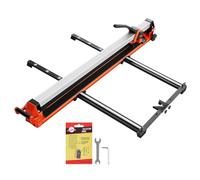 VEVOR Coupe Carreaux Manuel 1200 mm Coupe Carrelage Grand Format pour Céramique, avec Rail Alu Rigide, Tête Coulissante Améliorée, Molette Carbure de Tungstène, Guide d'Alignement Précis, à Roulettes