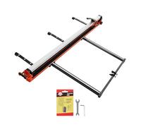 VEVOR Coupe Carreaux Manuel 1800 mm Coupe Carrelage Grand Format pour Céramique, avec Rail Alu Rigide, Tête Coulissante Améliorée, Molette Carbure de Tungstène, à Roulettes, Guide d'Alignement Précis