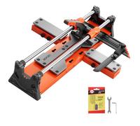 VEVOR Coupe Carreaux Manuel 600 mm Coupe Carrelage avec Base à Ressort pour Céramique, Sols et Murs, Tête Coulissante Améliorée, Molette en Carbure de Tungstène, Guide d'Angle, Guide d'Alignement