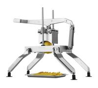 VEVOR Coupe-Frites Commerciale, Trancheuse à Légumes Fruits Manuelle 4,8/9,5 mm, Coupe-Légumes en Acier Inoxydable et Alliage d'Aluminium, avec Pied Antidérapant, pour Radis, Oignons, Pommes de Terre