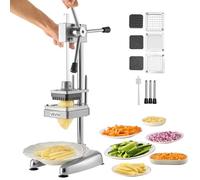 VEVOR Coupe-Frites Coupe-Légumes en Acier Inoxydable avec 3 Lames pour Cuisine