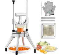 VEVOR Coupe-Frites Machine Coupeur de Pommes de Terre 1/4 po pour Couper des légumes/des Fruits/des Pommes de Terre/des oignons/des Champignons/des Pommes