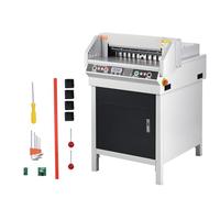 VEVOR Coupe-Papier Électrique Max. 450 mm, Arrondisseur d'Angles Électrique, Épaisseur de Coupe 40 mm, avec Panneau LCD Intelligent, Positionnement de la Lumière Infrarouge, pour Étiquettes, Bureau