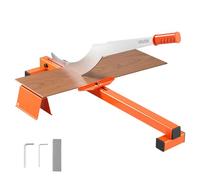 VEVOR Coupe Parquet Max. Épaisseur 10 mm Largeur 304,8 mm Guillotine à Parquet Réglages d'Angle pour Sols Stratifiés Vinyle PVC LVT VCT, Lame en Acier D2, avec Poignée en Caoutchouc, Pierre à Aiguiser