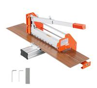 VEVOR Coupe Parquet Max. Épaisseur 12 mm Largeur 304,8 mm Guillotine à Parquet Levier en Alliage d'Alu pour Sols Stratifiés Bois d'Ingénierie Vinyle LVT SPC, Plaque Support Télescopique, Lame Acier D2