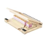 VEVOR Coupe-savon, 12 segments, outil de découpe de savon, coupe précise et exacte de barres de 2,5 cm, cadre en bois avec fil d'acier, découpeur multifonctionnel pour savons avec fils supplémentaires