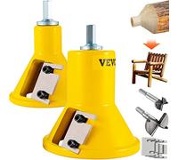 VEVOR Coupe-tenon, 25,4 mm et 50,8 mm de diamètre, avec deux lames droites et vis à boutons, kit Home Master Kit de maître, coupe-bûches en aluminium et acier de qualité supérieure, outil de débutant