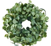 VEVOR Couronne décorative artificielle, 66,04 cm, couronne de saison, décorée de feuilles d'eucalyptus, baies, tiges épineuses, couronne de porte pour toutes les saisons, pour l'intérieur & l'extérieu