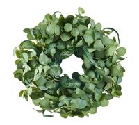 VEVOR Couronne décorative artificielle verte 66,04 cm avec feuilles d'eucalyptus