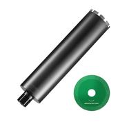 VEVOR Couronne Diamanté Humide de 108 mm, Profondeur de Perçage de 355 mm, Foret à Béton avec Lame de Scie, Filetage Intérieur 32-178 mm, Soudage au Laser, Foret Diamanté Humide pour Brique en Béton