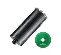 VEVOR Couronne Diamanté Humide/Sec 108 mm, Profondeur de Perçage de 241 mm, Foret à Béton avec Adaptateur de Foret Pilote et Lame de Scie, Filetage Intérieur 16-279 mm, Soudage au Laser, pour Brique