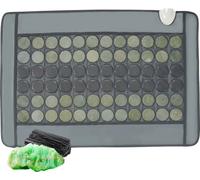 VEVOR Coussin chauffant infrarouge lointain, coussin chauffant composé de 48 pierres de jade naturel et de 24 pierres de tourmaline pour soulager le mal de dos, 103-159 ℉ Coussin chauffant infrarouge