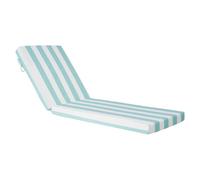VEVOR Coussin de Bain de Soleil, 203 x 66 cm, Coussin de Chaise Longue Jardin, Lot de 2, Imperméable Épais Résistant Décoloration, avec Attaches, pour Terrasse, Patio, Bord Piscine, Rayure Vert Blanc